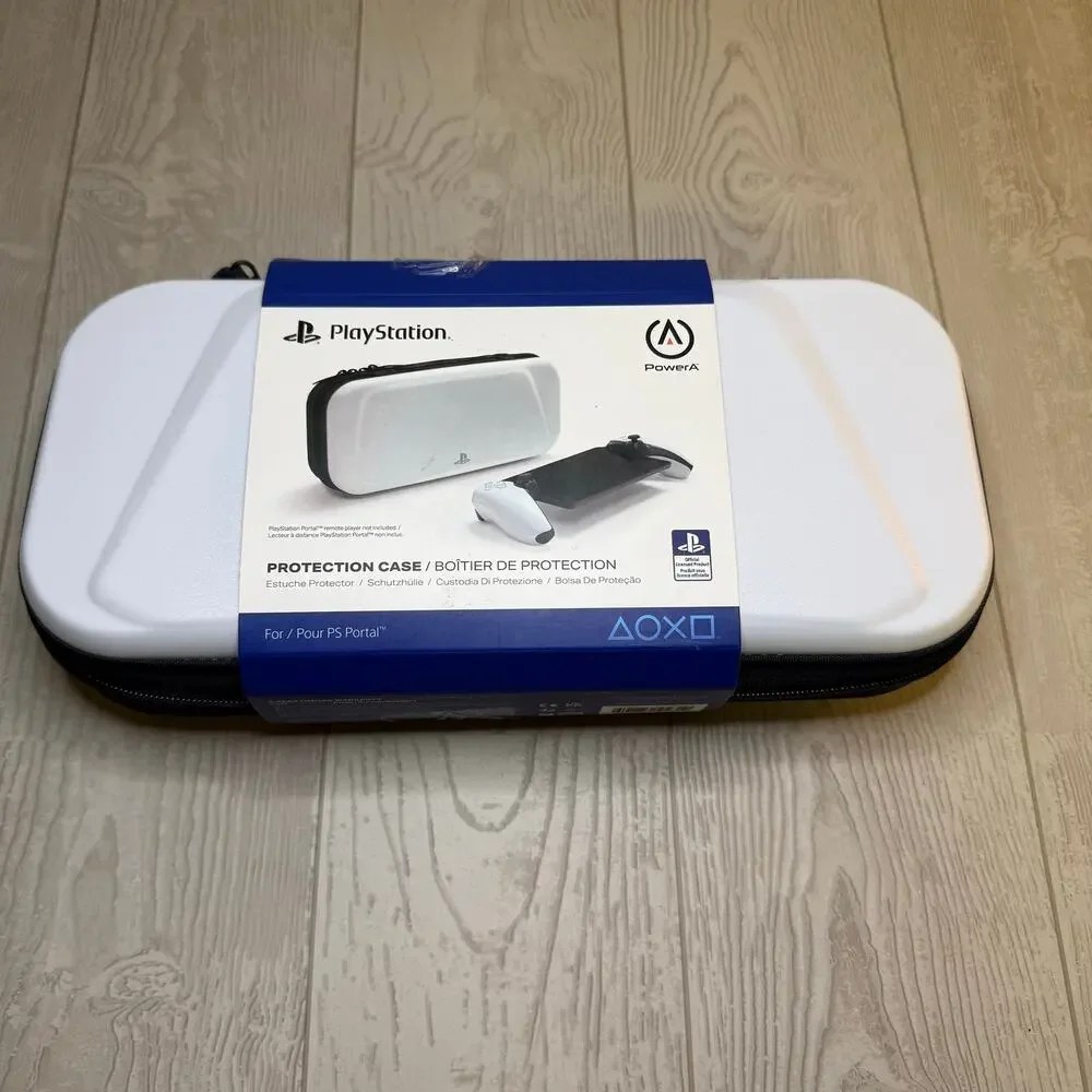 PowerA White Hard Shell Carrying Case for PlayStation Portal Console